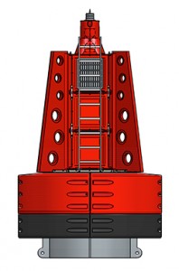 3000mm plastic navigation buoy (Class 2 Mk2)