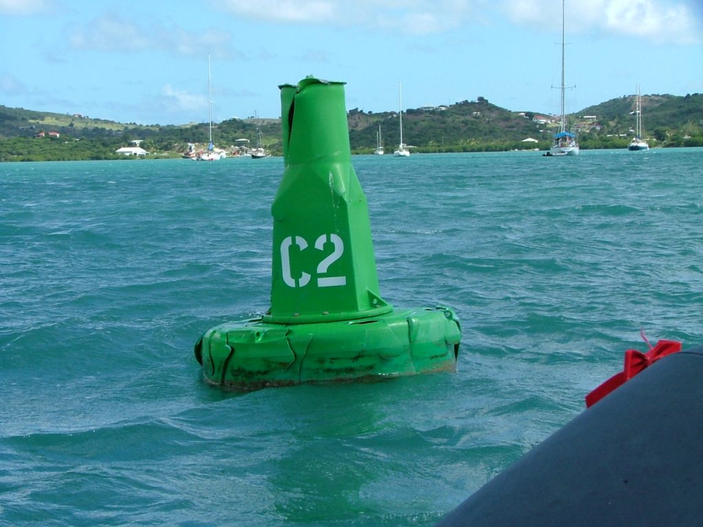 Damaged buoy